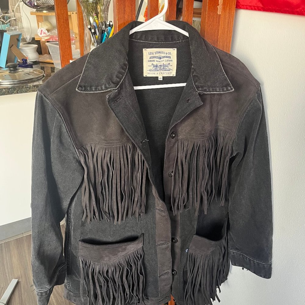 Authentic Suede Levi's Fringe Jacket